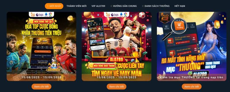 Các hình thức khuyến mãi tại ALO789