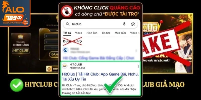 Những rủi ro khi truy cập vào trang web Hitclub giả
